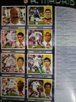 Álbum Cromos Liga ediciones este. 2002/2003