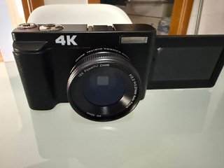 Cámara Digital 4K Negra