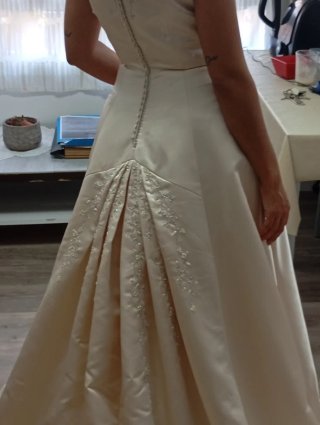 Vestido de Novia Pronovias Perla Beige