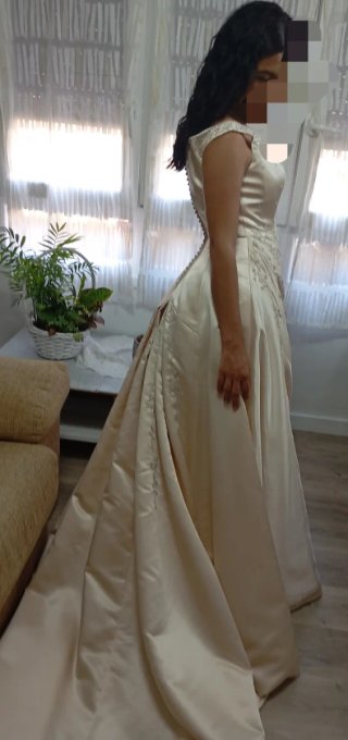 Vestido de Novia Pronovias Perla Beige