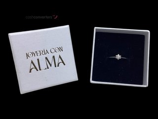 anillo oro 14k con diamante