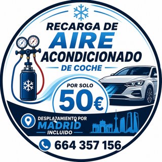 Recarga aire acondicionado coche