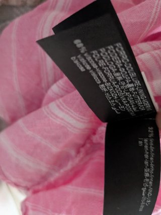 Falda Zara Lino Rayas Rosa Talla XS