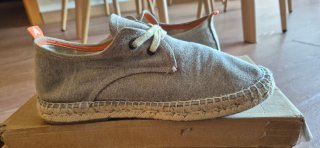 Alpargatas Abarca Beige y Naranja