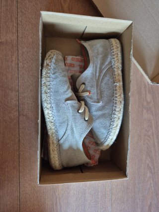 Alpargatas Abarca Beige y Naranja