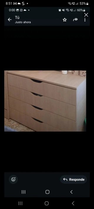 Cómoda de madera con 4 cajones Precio no negociabl