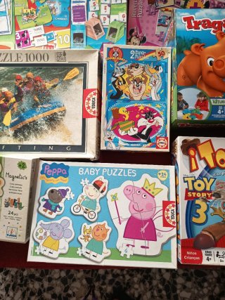 Lote 2 de juegos y puzzles infantiles