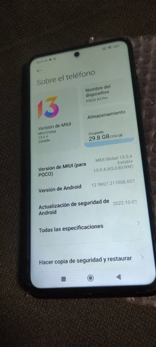 Poco X3 Pro 8GB RAM 256GB Almacenamiento
