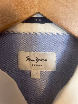 Camisa Pepe Jeans London Blanca L Manga Larga