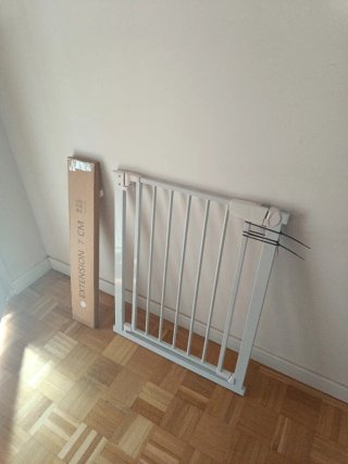 Barrera seguridad niños + extensión 7cm