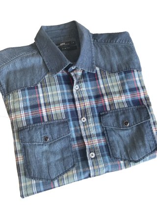 Camisa Vaquera Cuadros Inside 2000 Algodón S Mujer