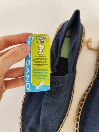Espadrillas blu stile spagnolo Tg 41