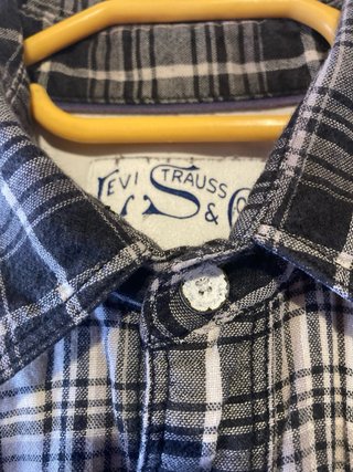 Camisa Levi's Cuadros Negra y Blanca