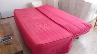 Sofá Cama Rojo Tela
