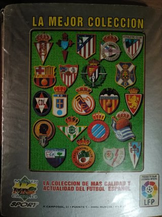 Álbum cromos fútbol Liga 96/97