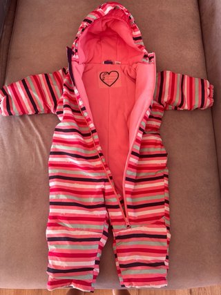 Mono de esquí rayas 18-24 meses