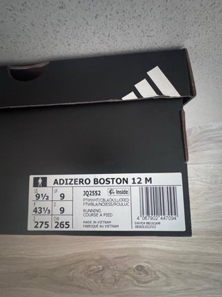 Adidas Adizero Boston 12 Talla 43.5 Nuevas