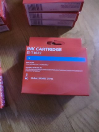 Cartuchos de tinta E1-T1631, E1-T1632, E1-T1633, E