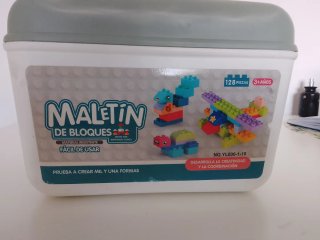Maletín de bloques para niños