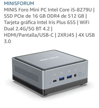 Minisforum Mini PC Intel Core i5-8279U