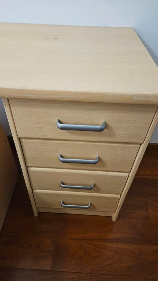 Cama nido madera con cajones y mueble