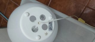 Lámpara esférica blanca