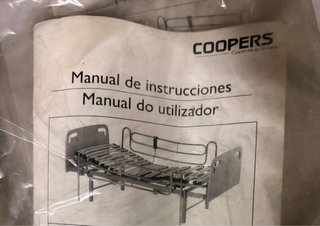 Cama articulada madera y metal