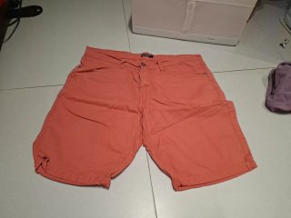 Pantalón corto hombre salmon