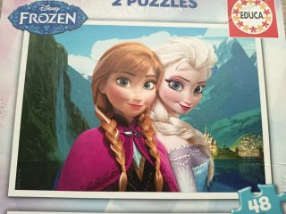 Puzzle de 48 piezas y portalápices Frozen (Nuevo)