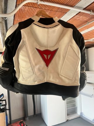 Mono Dainese Laguna Seca Moto Piel Blanco Negro