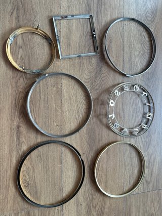 Lote embellecedores reloj vintage
