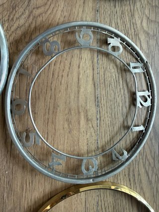 Lote embellecedores reloj vintage