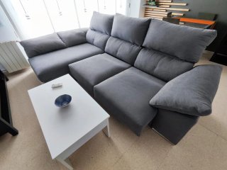 Sofá Chaiselong 3 Plazas Gris