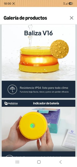Baliza V16 homologada Bip&Drive nuevo precintado