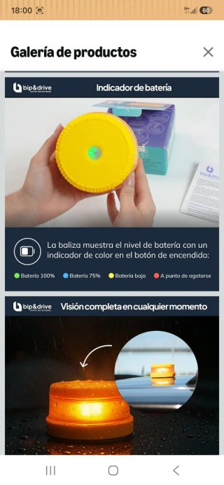 Baliza V16 homologada Bip&Drive nuevo precintado