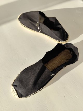 Espadrillas nere stile spagnolo Tg 36-41