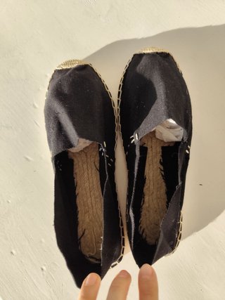 Espadrillas nere stile spagnolo Tg 36-41