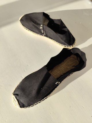 Espadrillas nere stile spagnolo Tg 36-41