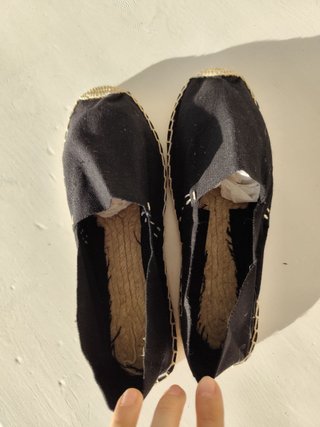 Espadrillas nere stile spagnolo Tg 36-41