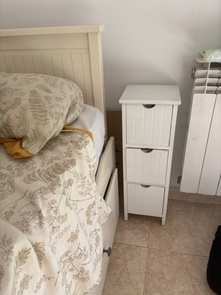 Cama nido Ikea blanca con cajones