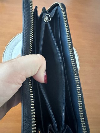 Cartera Tommy Hilfiger Negra Cremallera