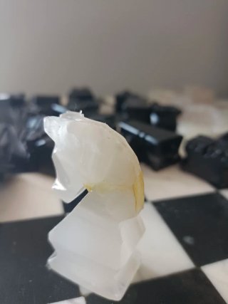 Juego Ajedrez Mármol Ónix Tallado Mano