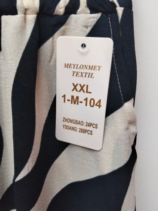 Pantalon Palazzo crema/azul marino Nuevo - TallaXL