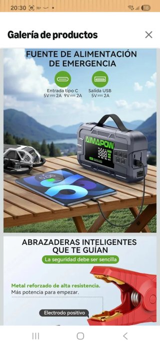 Arrancador y Compresor AIMAPOW A30 nuevo precintad