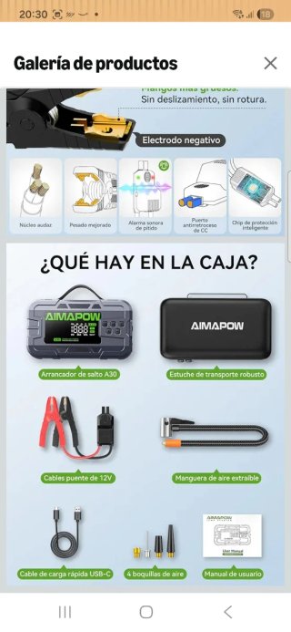 Arrancador y Compresor AIMAPOW A30 nuevo precintad
