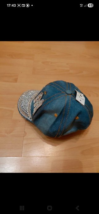 Cappello jeans donna con strass MIAMI