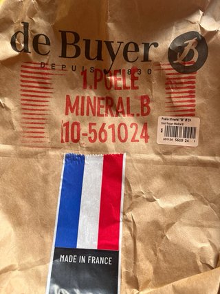 Sartén De Buyer Mineral B Hierro
