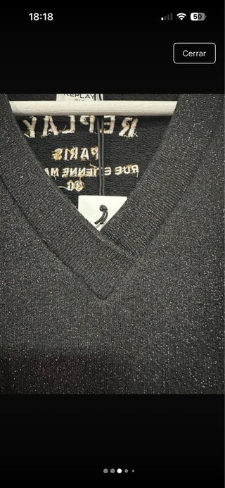 Sudadera Replay Negra Talla L