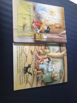 libro pinocho con puzle