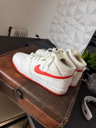 Nike Air Force 1 Mid Blancas Rojas